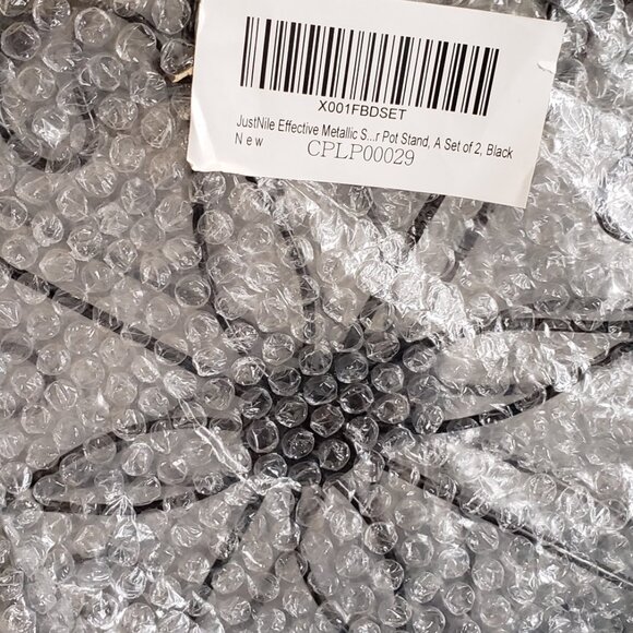 Indoor/Outdoor Elegant 9" Metal Art Rustproof Potted Plant Stands - Picture 5 of 5